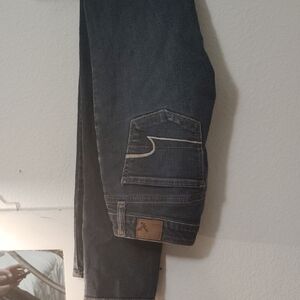 American Eagle Outfitters Dark Blue Straight Leg Jeans